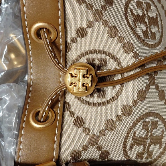 Tory Burch T Mongram Jacquard Tote - Picture 3 of 12